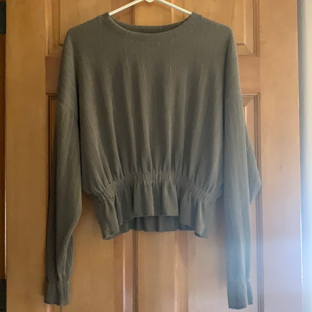 Zara Olive green top